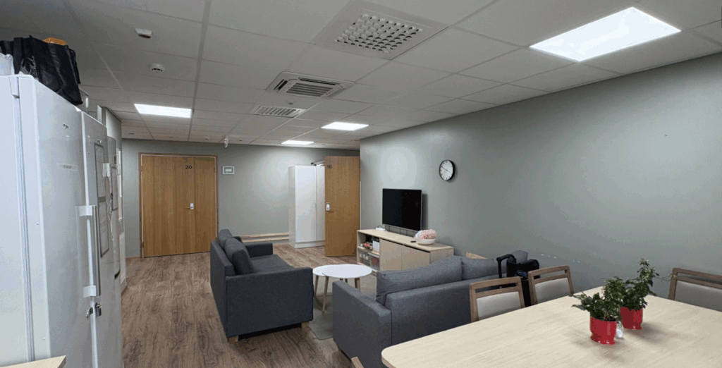 Onnikoti Ankkurin oleskelutila