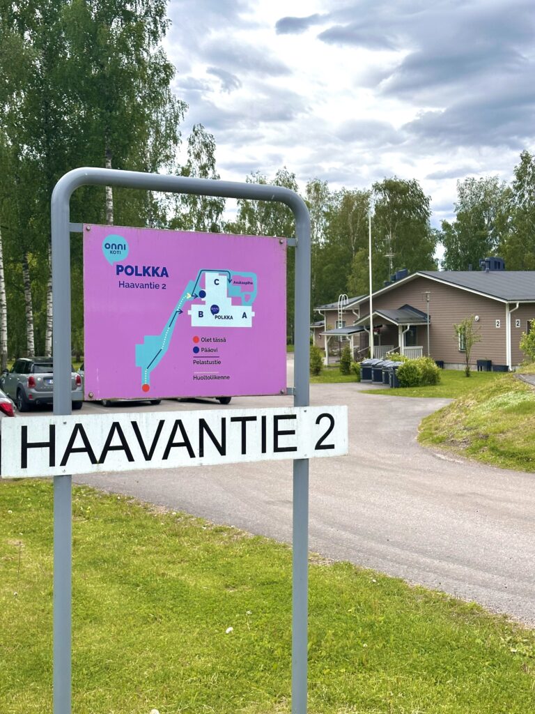 Onnikoti Polkan kyltti