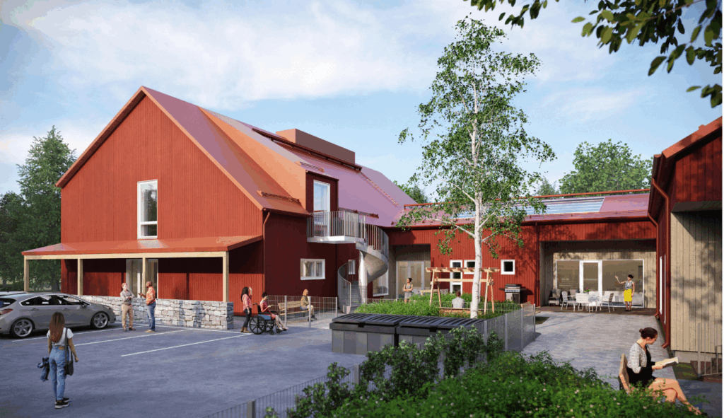 Yksikön havainnekuva ulkoa päin.