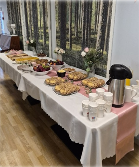 Katettu kahvipöytä.